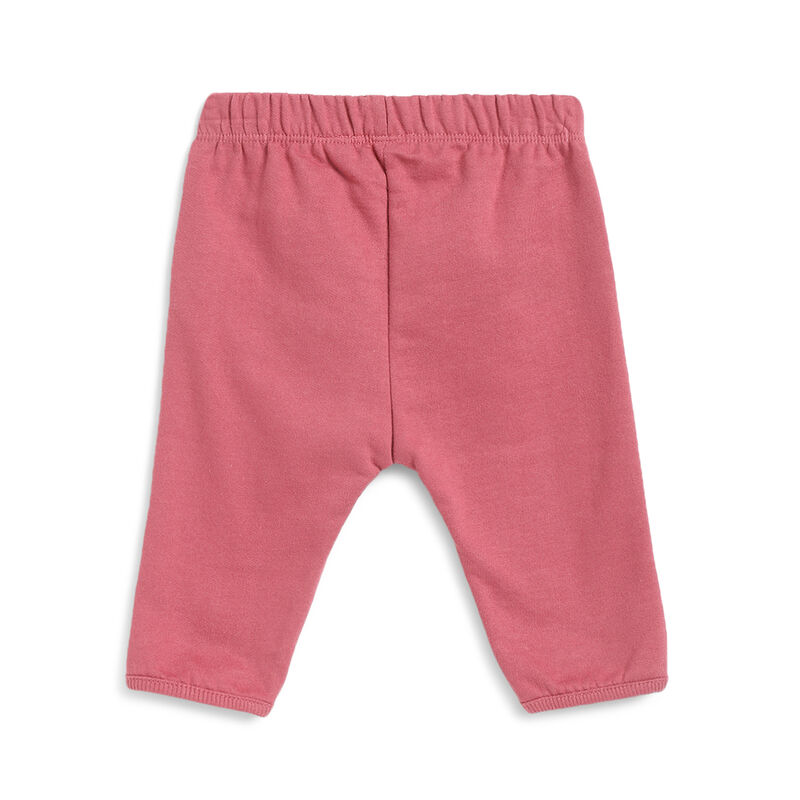 Girls Medium Red Printed Long Trousers image number 1